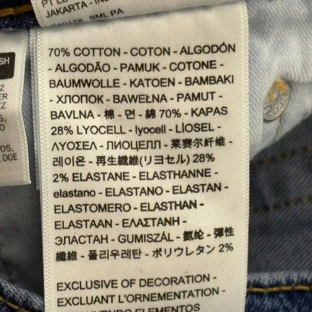 Levis measurements waist